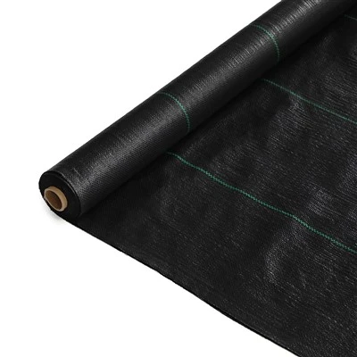 Black Non Perforated Weed Control Fabric Roll